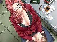 red hair hentai media cleavage hentai