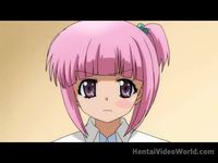 pink hair hentai pink haired hentai cutie fucked missionary style