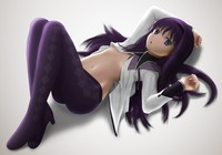 purple hair hentai wallpaper hentai long hair purple pantyhose mahou