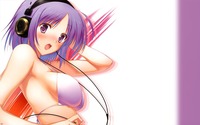 purple hair hentai purple hair bikini music beat anime hot sexy girl headphones wallpaper background metroid erosuit samus hentai