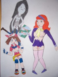 adventure time marceline hentai aada adventure time daphne blake marceline may porkyman scooby doo crossover luball