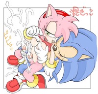 amy and sonic hentai data show amy rose blush breasts couple cum cumshot erosuke