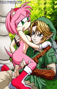 amy sonic hentai edf amy rose legend zelda link palcomix sonic team twilight princess crossover naked from