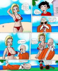 android 18 dragon ball hentai eaa android dragon ball kilotrays krillin master roshi comic dragonball ics