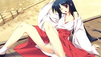 anime hentai pictures wallpapers hentai ecchi miko anime japanese clothes girls wallpaper