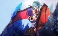 anime vampire hentai thumbnails detail rosario vampire kurono kurumu wallpaper wallpaperhi anime hot hentai succubus