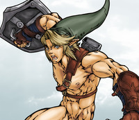 bara hentai shirtless bara link legend zelda muscle naked