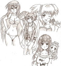 bleach apache hentai pre shonen jump girls sketch flarekage morelikethis fanart manga traditional