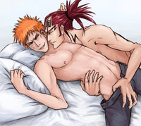 bleach hentai lesbians bleach renji ichigo yaoi shirtless hot muscle anime boys