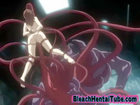 bleach hentai tentacles ecchi tentacles obducting naked girl hentai anime captured penetrated monsters
