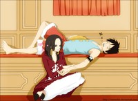 boa hancock and luffy hentai manga photo one piece luffy boa meissdes hancock hentai world