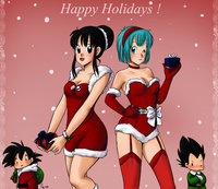 bulma hentai pre happy holidays chichi bulma camlost morelikethis manga digital