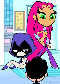 cartoon network hentai porn fdc ddae dcau raven robin starfire teen titans bashar porn