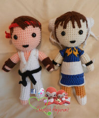 chun li ryu hentai pre chunli ryu amigurumi franfalla morelikethis artisan customdolls