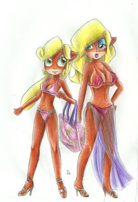 coco bandicoot hentai coco tawna bandicoot fan avg art from ecchi imouto