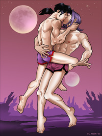 dagon ball z hentai wolfpack fight saiyans training gohan kissing trunks yaoi dbz gay hentai bishonen muscle dbkai bara dragon ball kai plnunn entry