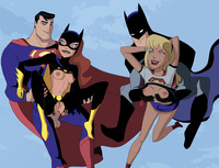 dc girls hentai fcd barbara gordon batgirl batman bruce wayne dcau justice league supergirl superman hentai super girl