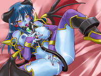 demon girls hentai acb bfccd ecba astaroth blue skin demon girl horns shinrabansho tail wings