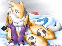 digimon furry hentai artwork pinup pose renamon digimon furry anthro fanart digital karabiner