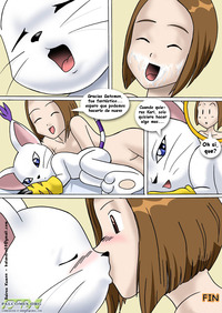 digimon hentai pics digimon gatomon kari kamiya palcomix comic hentai relaing