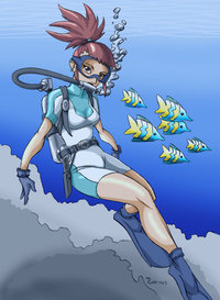 digimon hentai rika pre digimon rika scuba color dinguheado morelikethis artists