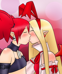 disgaea etna hentai etna flonne kiss keirakain art