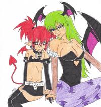 disgaea etna hentai morrigan etna opz morelikethis artists fanart manga traditional games