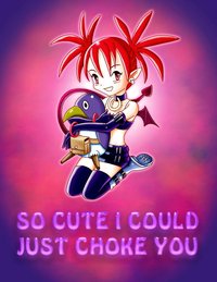 disgaea etna hentai bloganime boots bracelet collar demon girl disgaea earrings english etna female gloves hug loli makai senki miniskirt monster necklace penguin prinny red