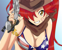 e-hentai gurren lagann pre tengen toppa gurren lagann yoko littner line art shadowblackfox