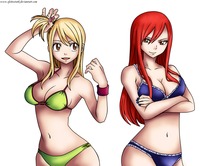 erza hentai manga lucy heartfilia erza scarlet efeitostark art