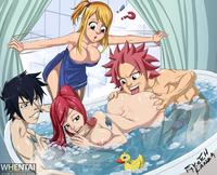 fairy tale hentai pictures erza scarlet fairy tail gray fullbuster lucy heartfilia natsu dragneel sketchlanza