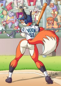 furry hentai watch furry vixen baseball exhibition