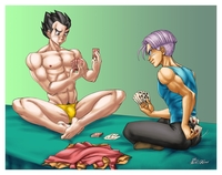 gay hentai anime dbz gay hentai yaoi bishonen muscle dbkai bara dragon ball kai saiyan peruggine hot strip poker homoerotism playing