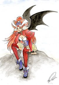 grandia hentai bat wings boots grandia all fours anus ass bent