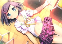 neko hentai anime bbfe konachan black hair blue eyes hentai ouji warawanai neko kantoku ribbons seifuku short skirt tsutsukakushi tsukiko pool show