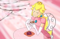 princess toadstool hentai tea time princess magicantmilty morelikethis fanart digital painting games
