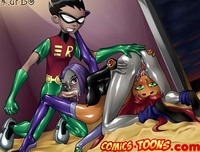 raven hentai images pics vippay comix toon hot raven lick starfire