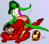 red she hulk hentai pictures user hulk spanks iron man