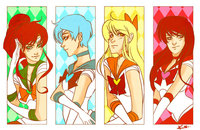 sailor moon e hentai sailor scouts colored kmwoot jhf morelikethis digitalart