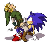 sonic and mario hentai sonic link art rockgaara