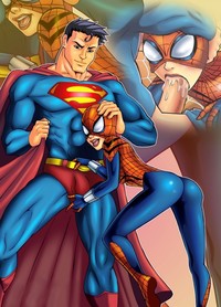 spider girl hentai clark kent marvel spider girl man superman family arabatos crossover