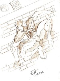 spider rider hentai pre scarlet spider sketch jcatlett morelikethis cartoons traditional comics mixedmedia