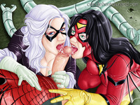 spider woman hentai dfef black cat candle doctor octopus jessica drew marvel otto octavius spider man woman