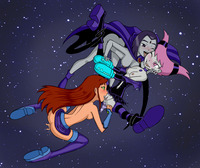 starfire e hentai dddd area artist dcau jinx raven starfire teen titans