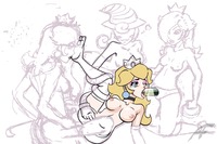 super mario galaxy hentai super mario bros princess peach daisy rosalina paper galaxy vivian shadow siren