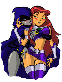 teen titans hentai xxx lusciousnet raven feeling frisky superheroes pictures album starfire lesbian lovers