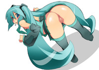 uncensored e hentai abeac bbda anus ass bent over hatsune miku panties pussy skirt thighhighs toudori twintails uncensored vocaloid tomura hentai galleries