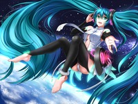 hatsune miku 3d hentai konachan barefoot hatsune miku headphones append space thighhighs twintails vocaloid windtalker search label yoko littner