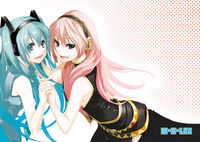 hatsune miku hentai pics headphones vocaloid hatsune miku megurine luka twintails wallpapers wallpaper hentai