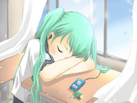 hatsune miku hentai pics hatsune miku vocaloid school desk sleeping short hiatus